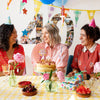 party hats - happy face paper - 5 pack by talking tables, usa