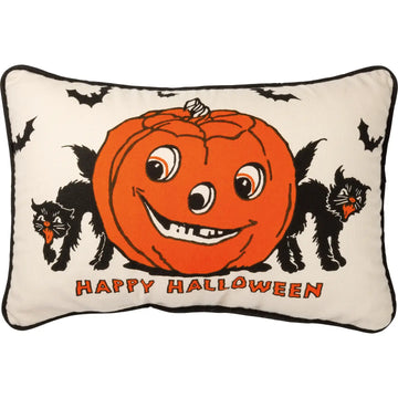 pillow - happy halloween - vintage by primitives by kathy