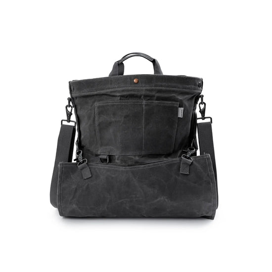 bag - harvesting & gathering - waxed canvas - slate gray by barebones