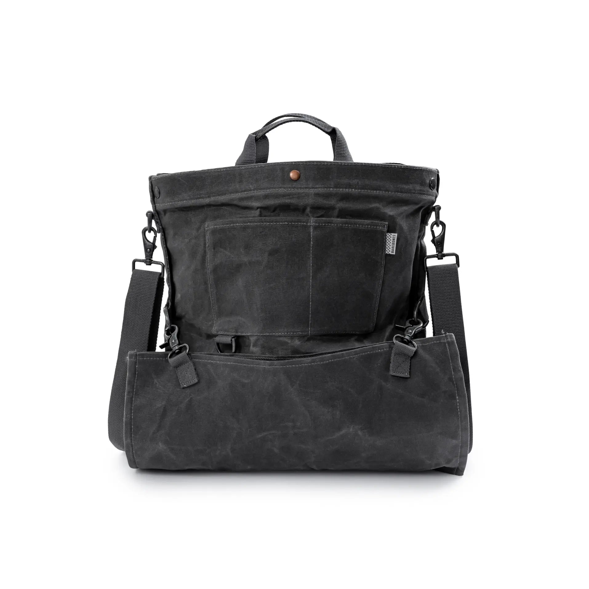 bag - harvesting & gathering - waxed canvas - slate gray by barebones