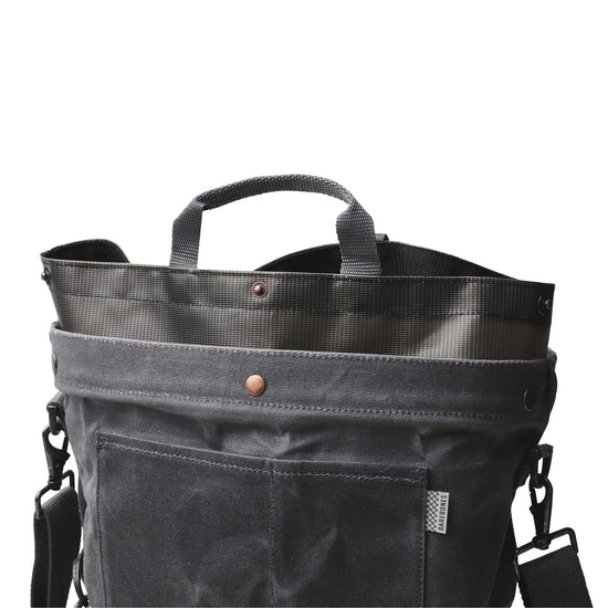 bag - harvesting & gathering - waxed canvas - slate gray by barebones
