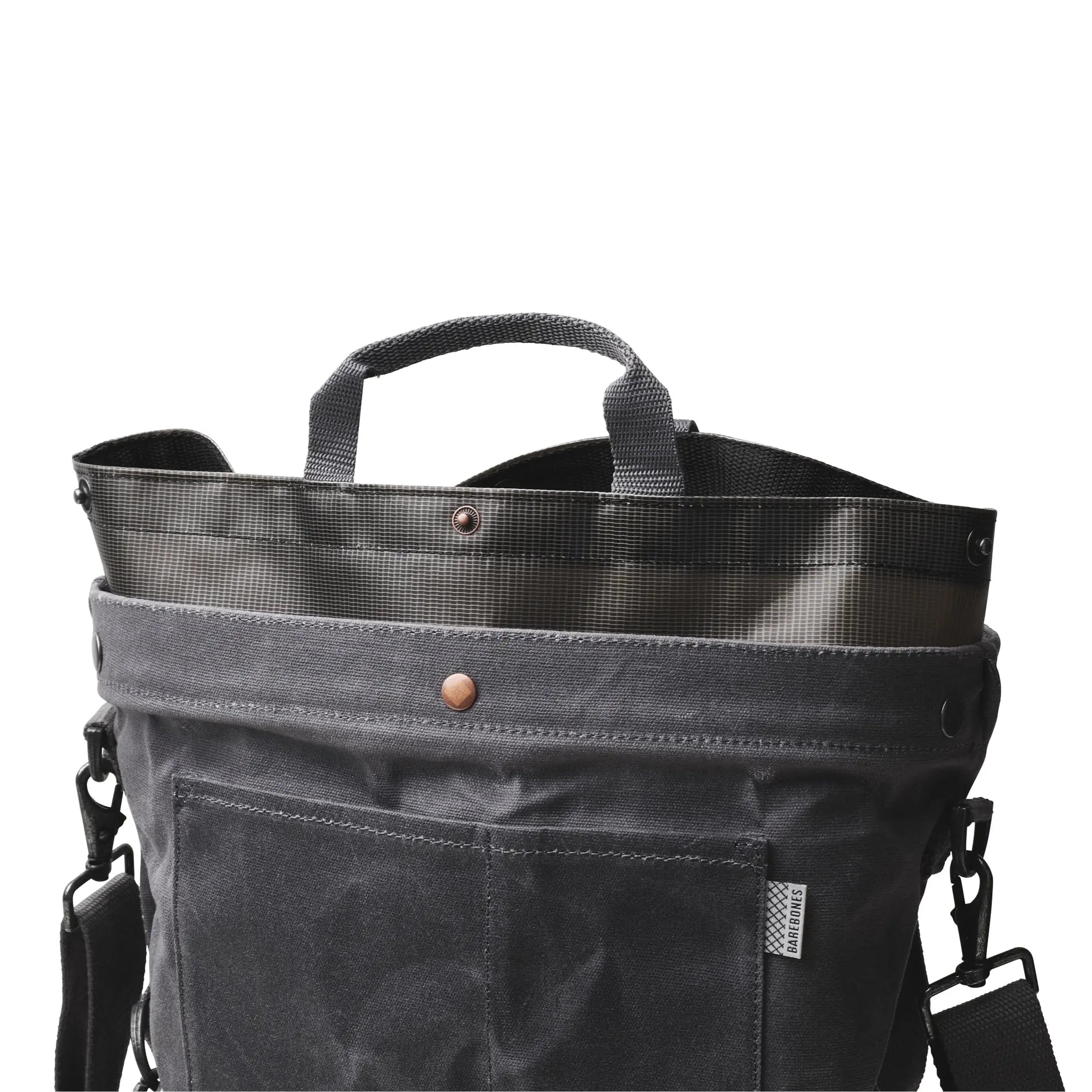 bag - harvesting & gathering - waxed canvas - slate gray by barebones
