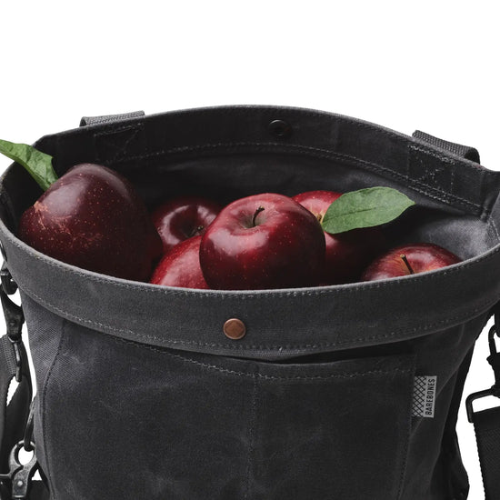 bag - harvesting & gathering - waxed canvas - slate gray by barebones