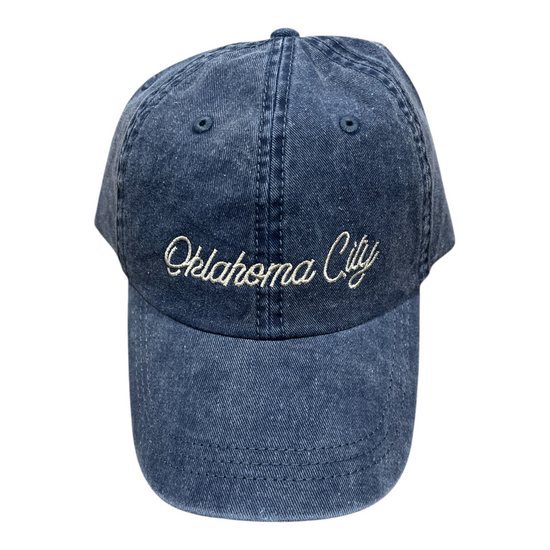 baseball hat - "oklahoma city" - deep blue by ruff house print shop