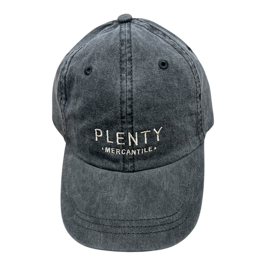 baseball hat - "plenty mercantile" - peppercorn by ruff house print shop