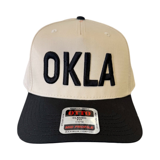 hat - puff vintage - okla - black by madley