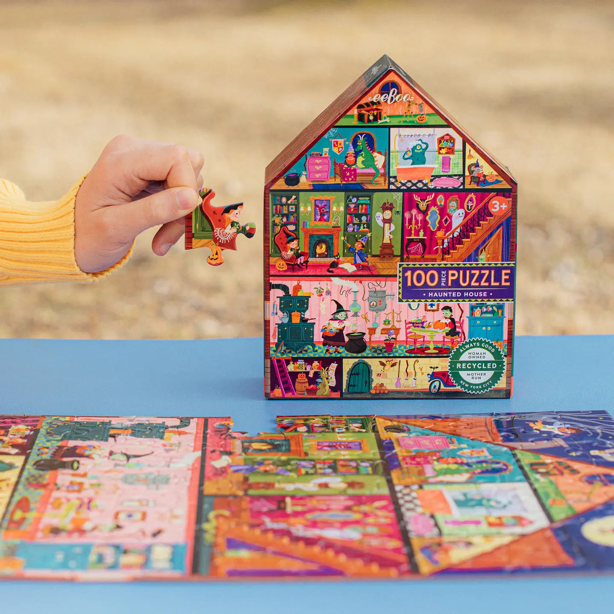puzzle - 100-piece - haunted house by eeboo