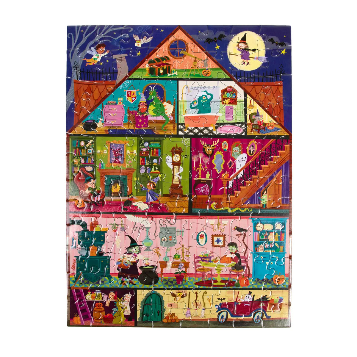 puzzle - 100-piece - haunted house by eeboo