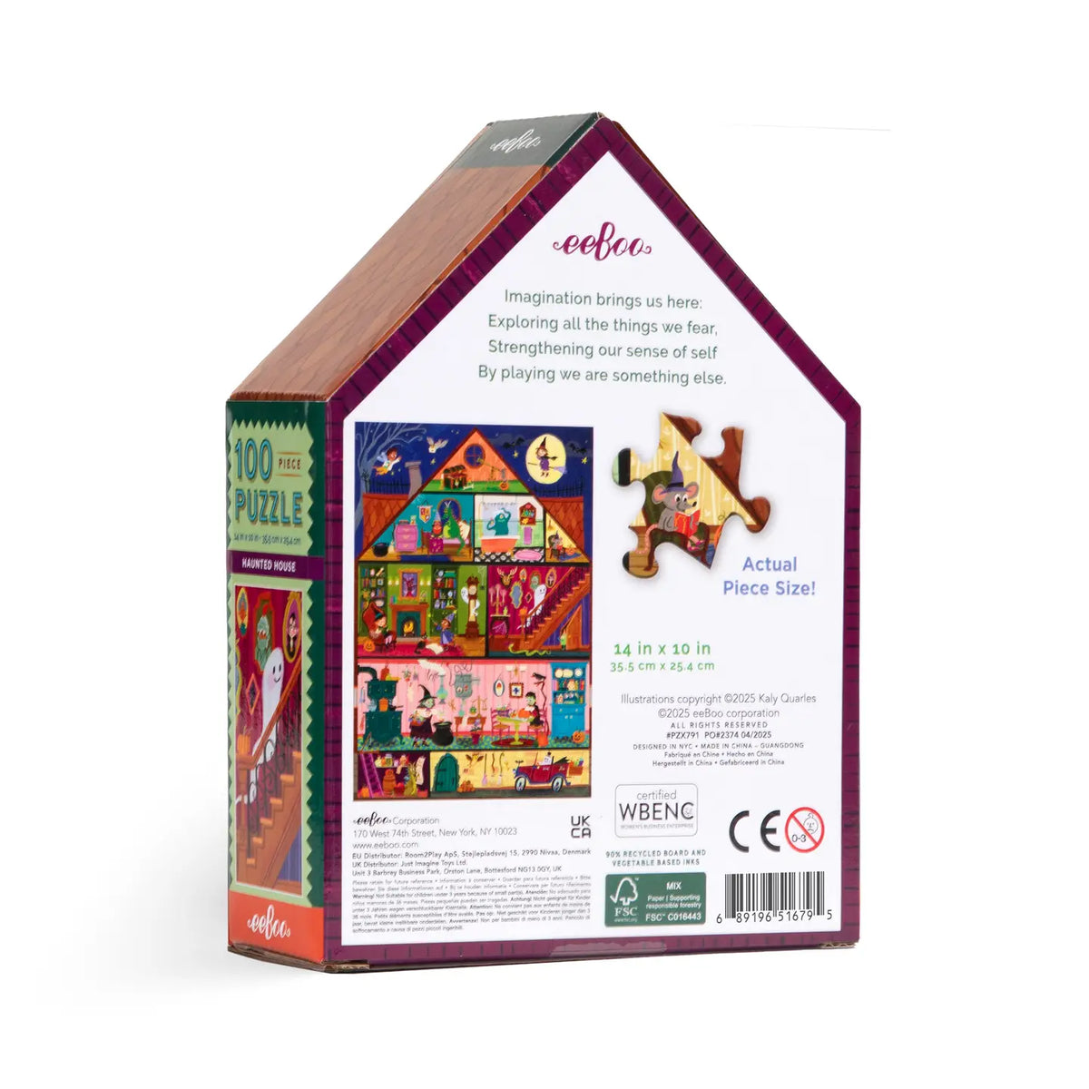 puzzle - 100-piece - haunted house by eeboo