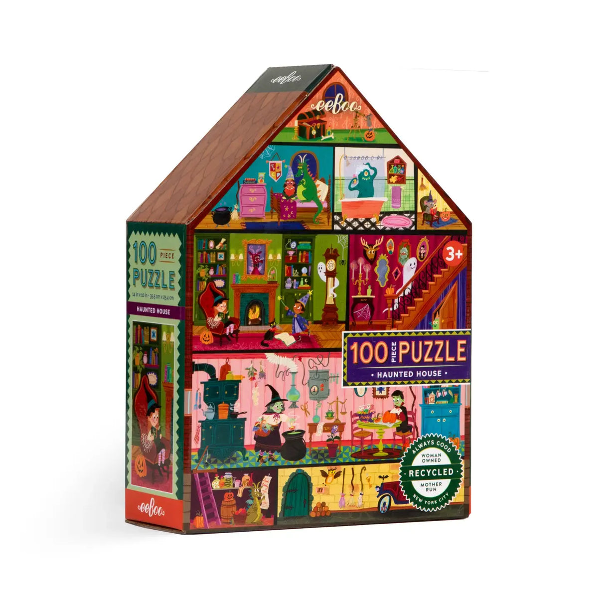 puzzle - 100-piece - haunted house by eeboo