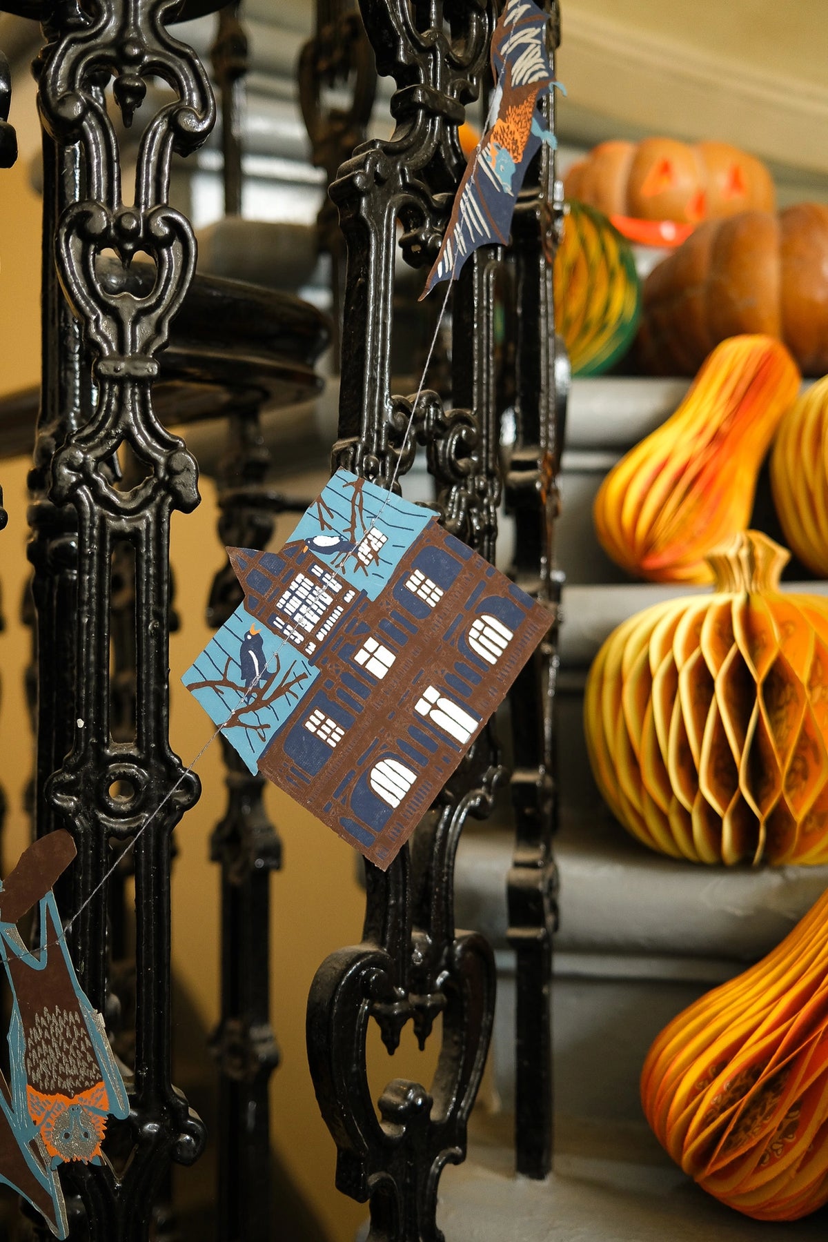 garland - recycled cotton paper - haunted house by east end press