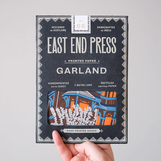 garland - recycled cotton paper - haunted house by east end press
