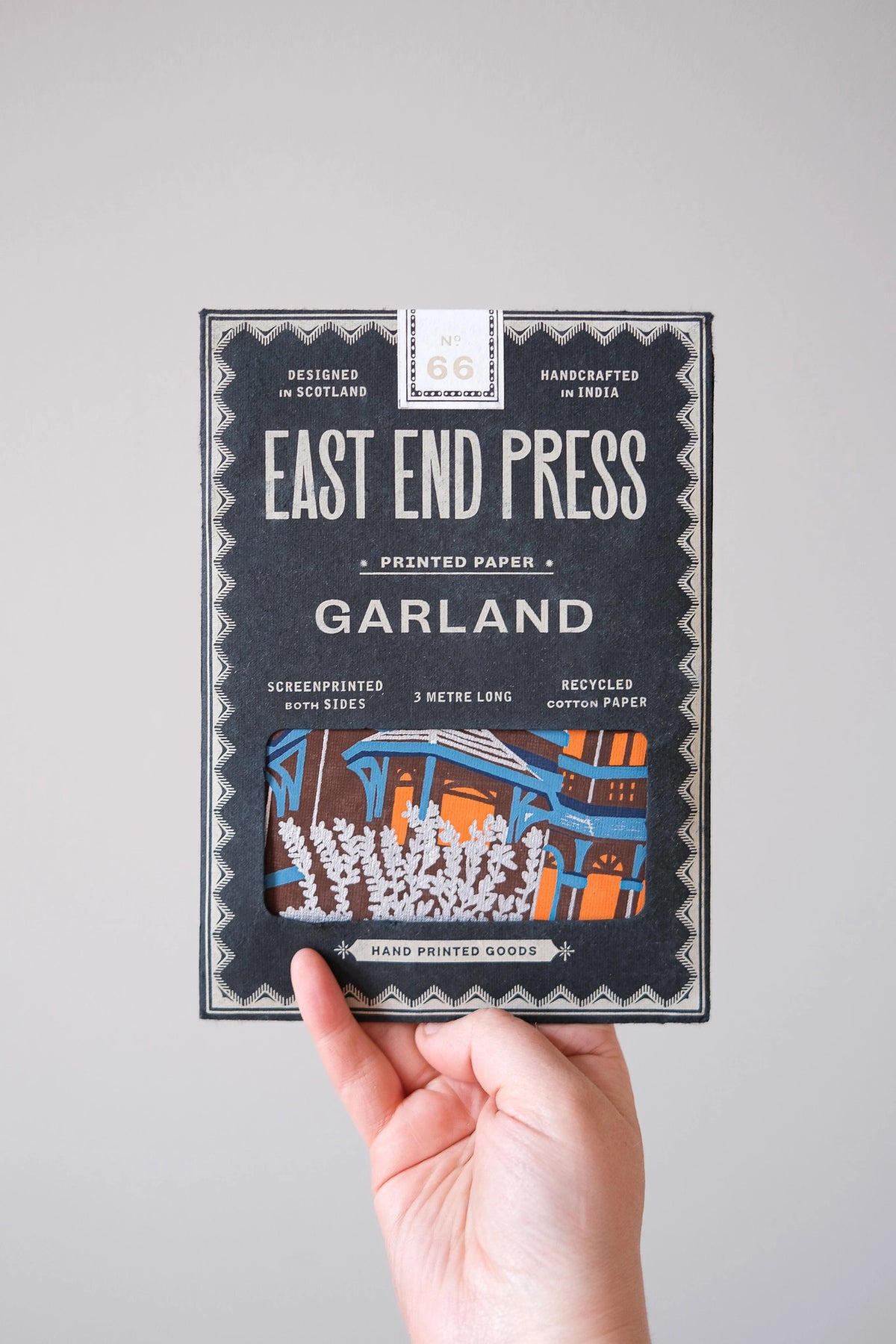 garland - recycled cotton paper - haunted house by east end press