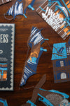 garland - recycled cotton paper - haunted house by east end press