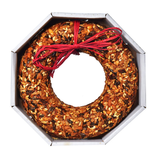 bird seed wreath - flaming hot by mr. bird