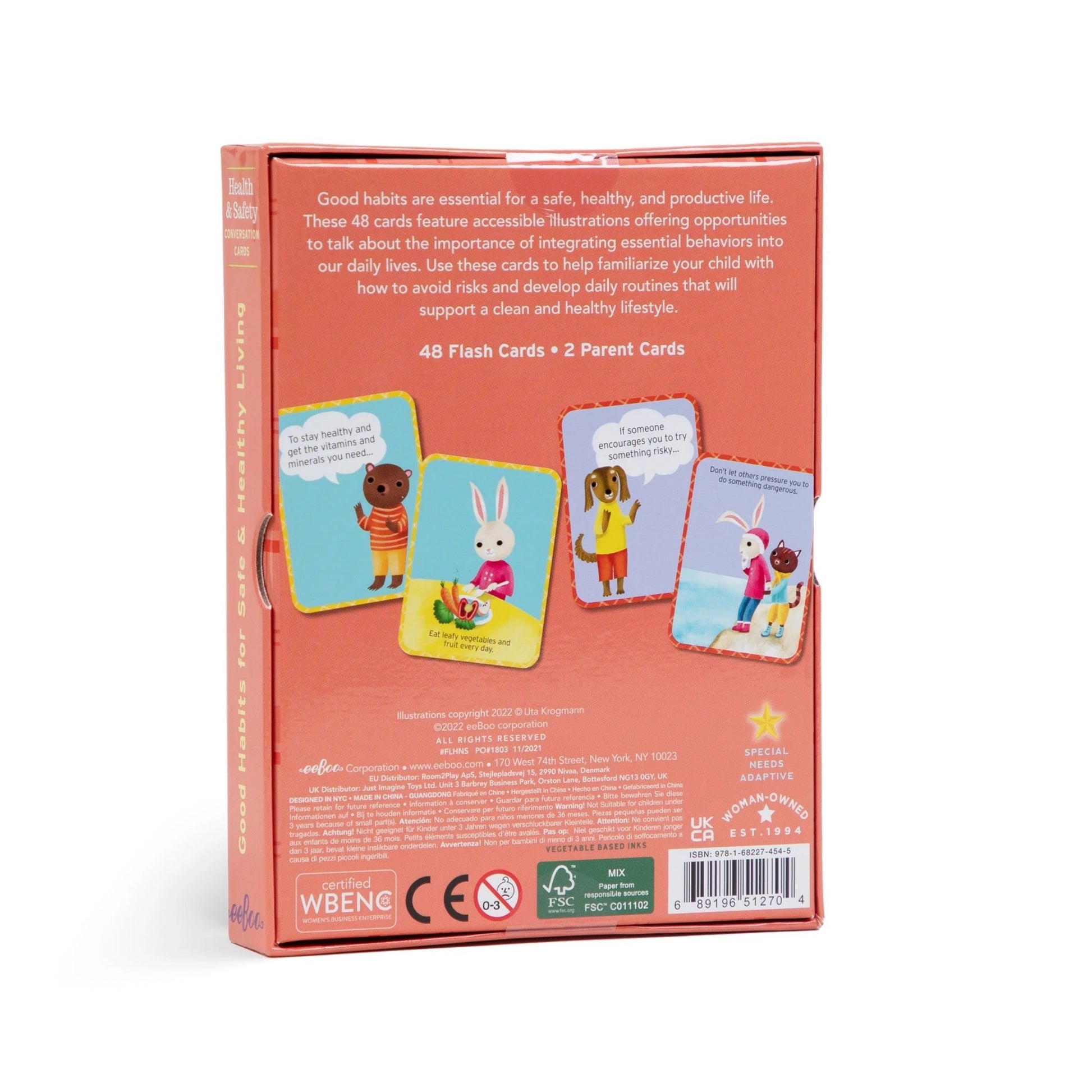 flash cards - health & safety by eeboo