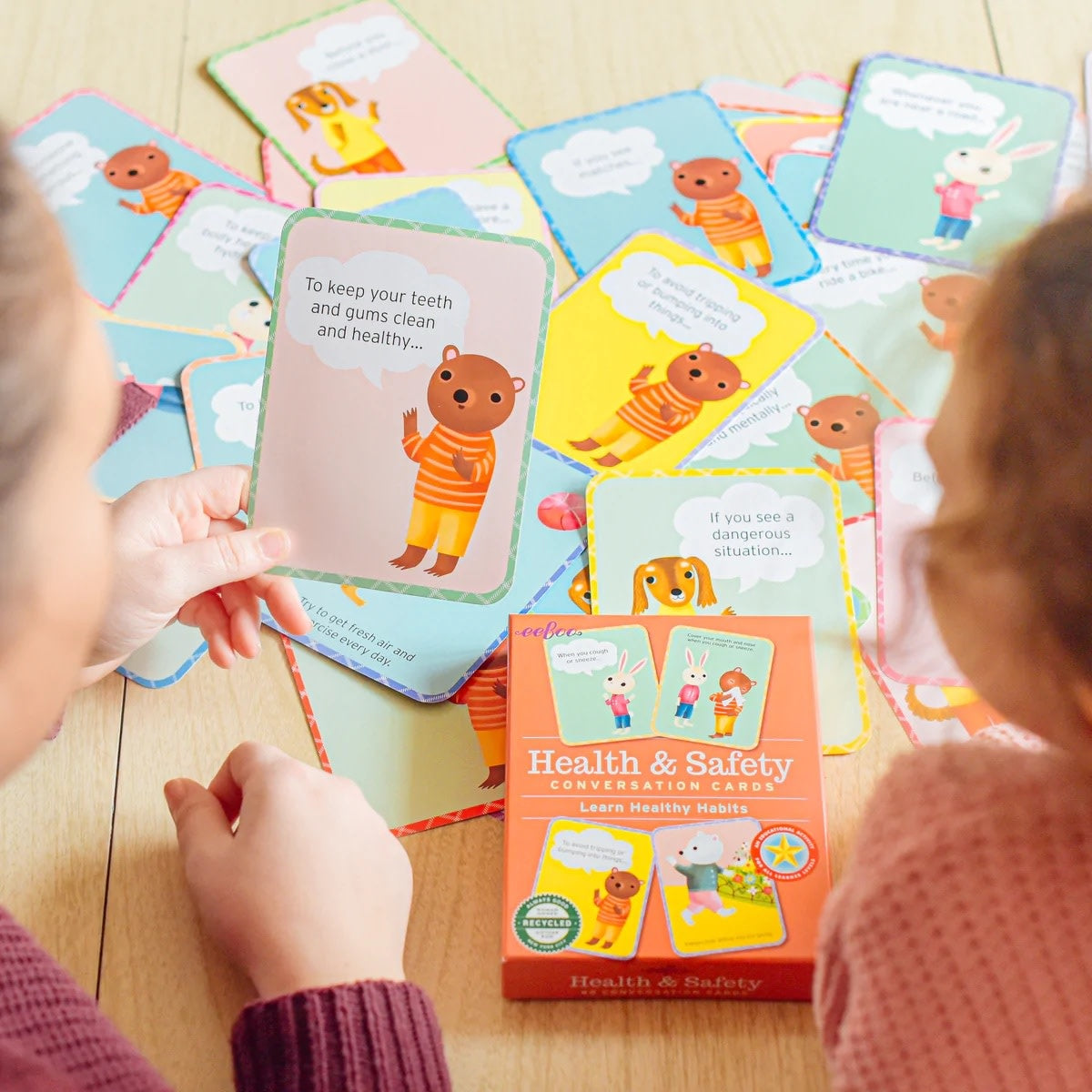 flash cards - health & safety by eeboo