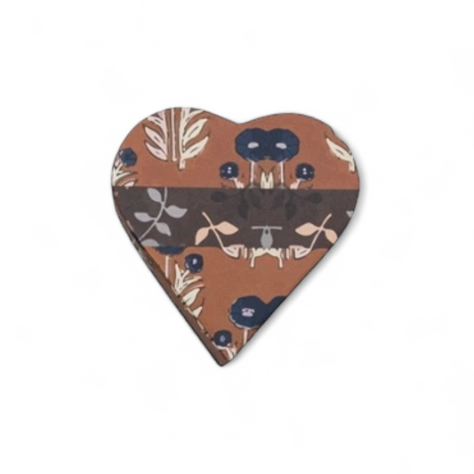 gift box - printed paper heart by creative co-op
