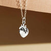 necklace - round anatomical heart - bronze gold fill by nina designs