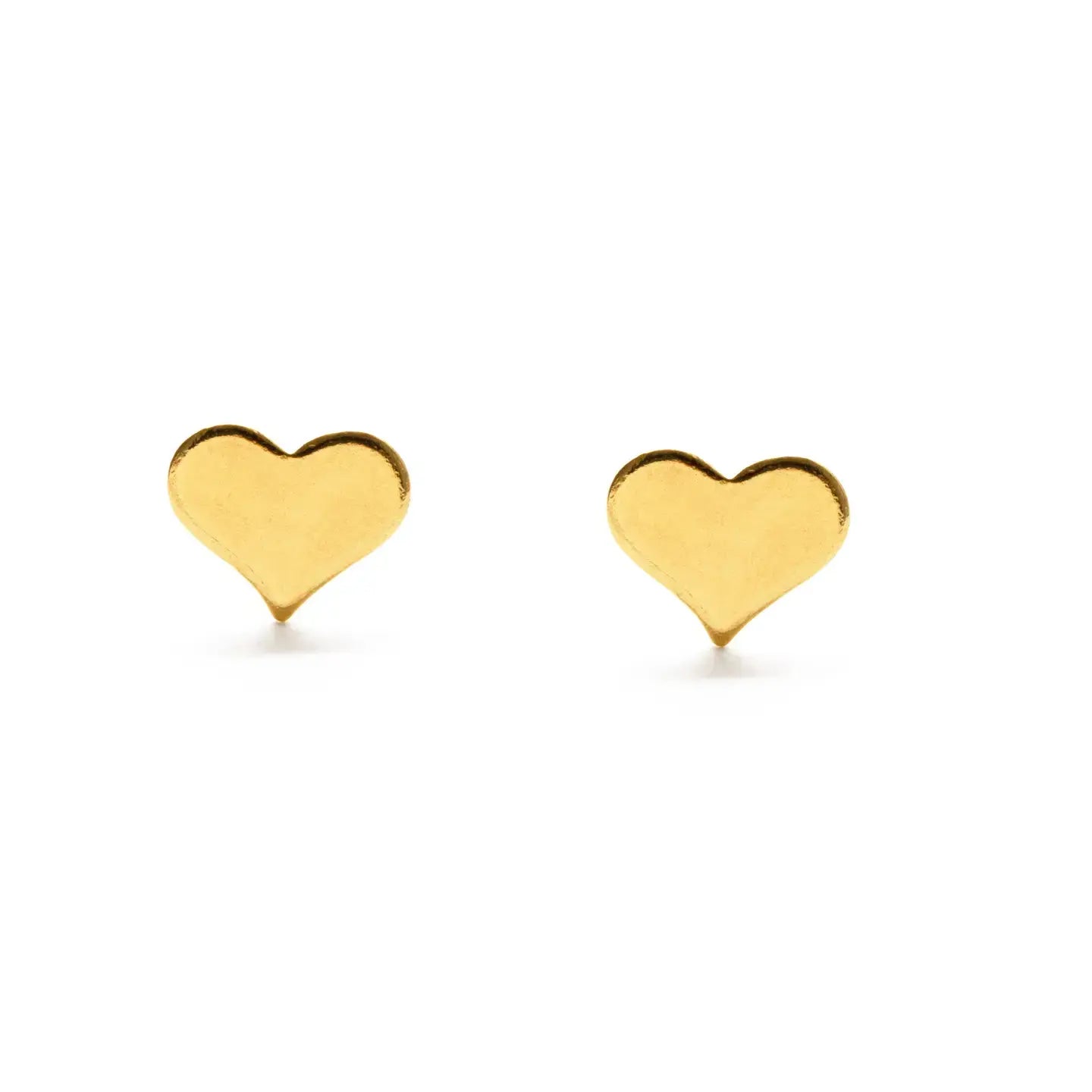 earrings - heart stud - 24kgp by amano studio