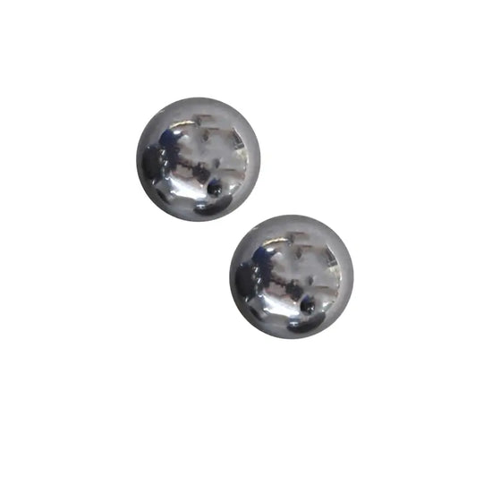 earrings - "rubell" layered - hematite - 18k gold plated by peter and june