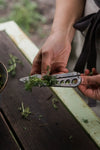 tool - herb harvest & stripper - tumbled steel by barebones