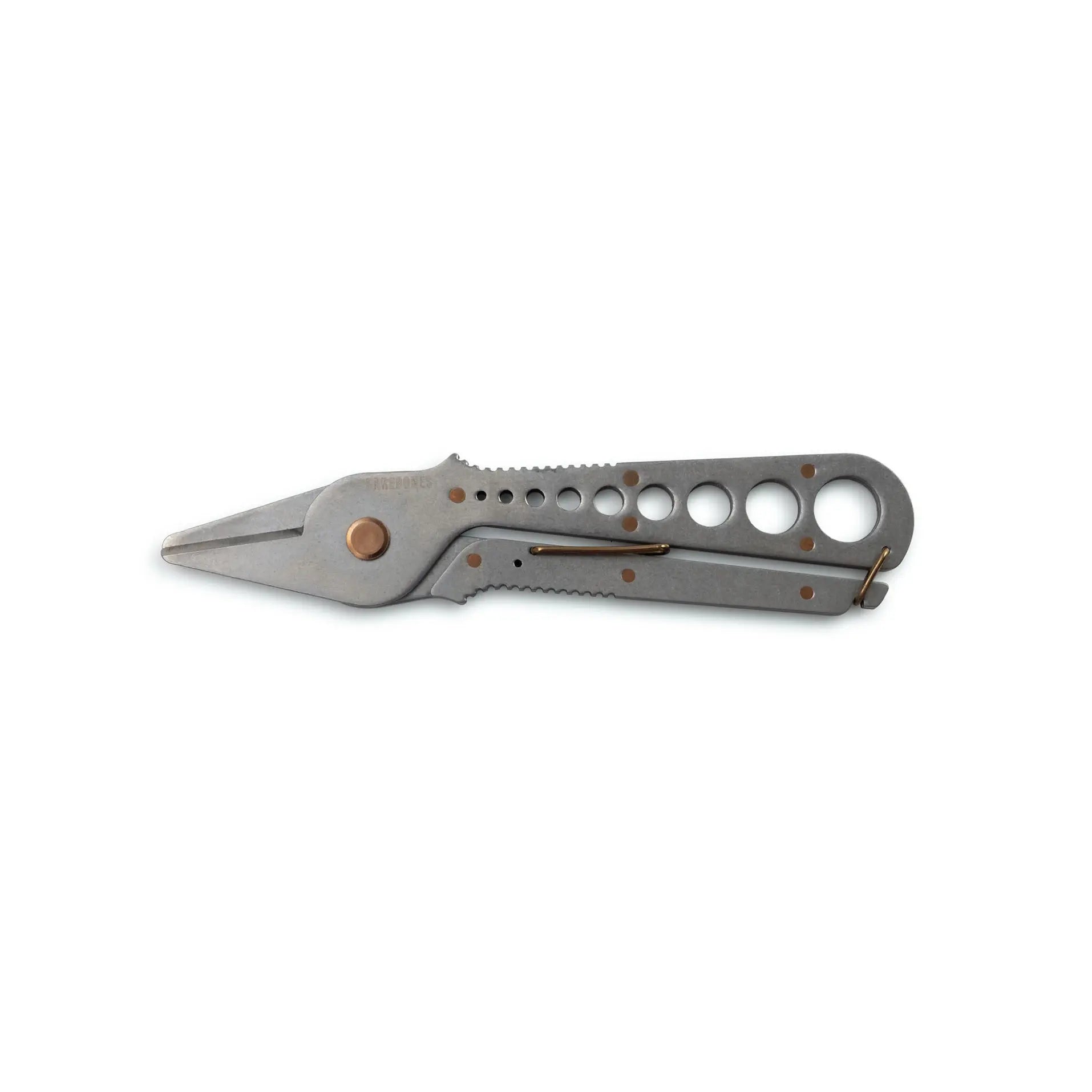 tool - herb harvest & stripper - tumbled steel by barebones