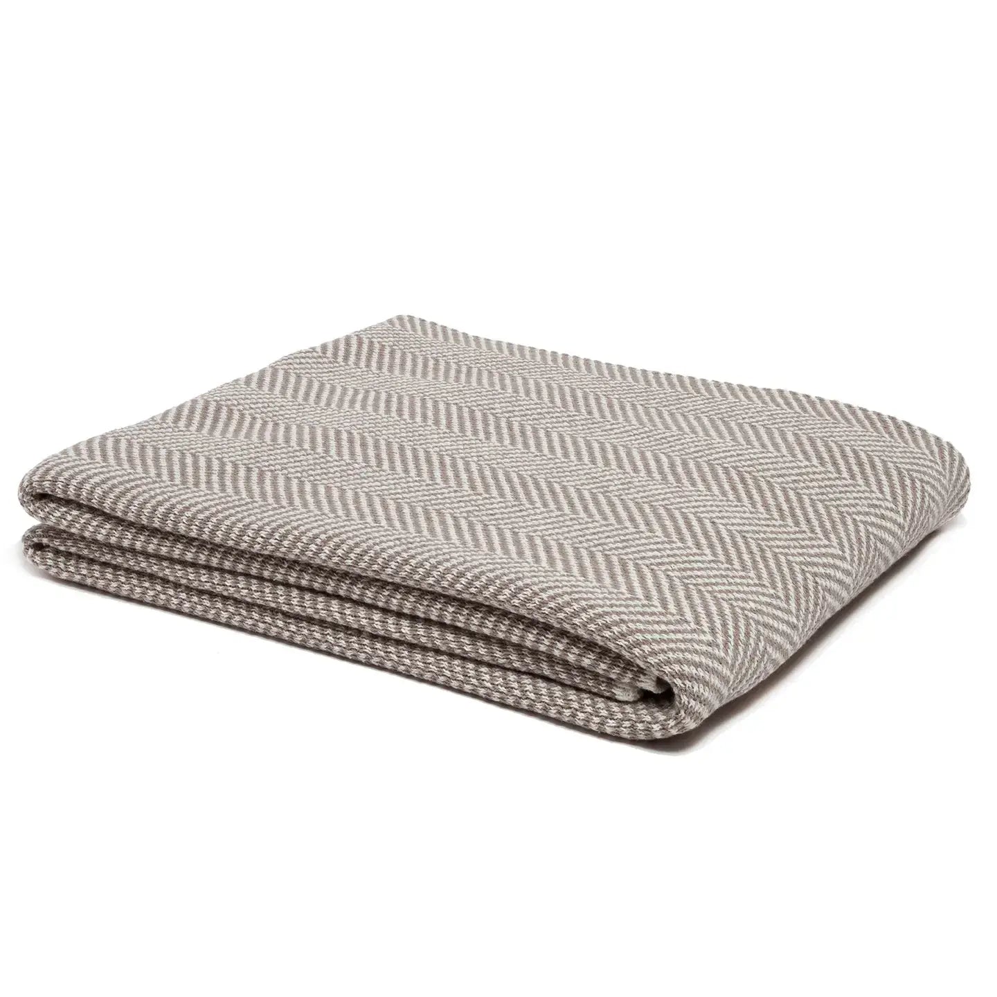 blanket - eco throw - herringbone - hemp/milk by in2green