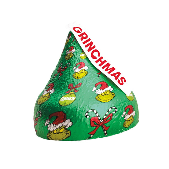 candy - hershey's milk chocolate kiss - grinch foil by redstone foods inc