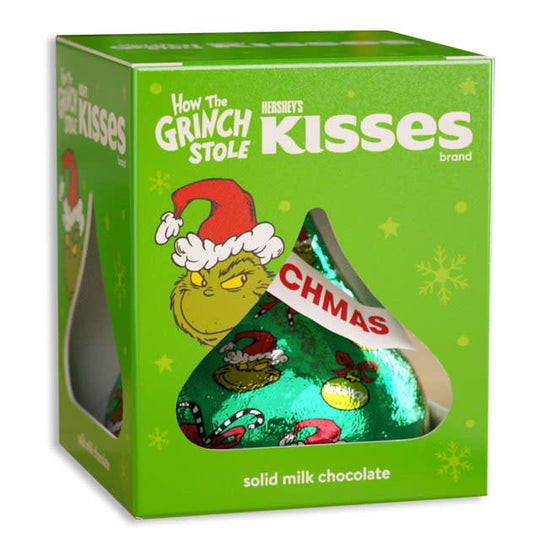 candy - hershey's milk chocolate kiss - grinch foil by redstone foods inc