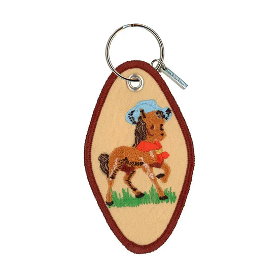 keychain - embroidered - hey good lookin' (pony) by patch ya later