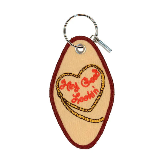 keychain - embroidered - hey good lookin' (pony) by patch ya later