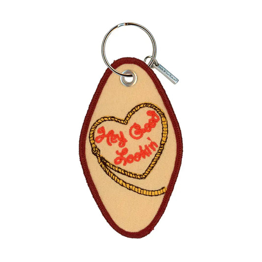 keychain - embroidered - hey good lookin' (pony) by patch ya later