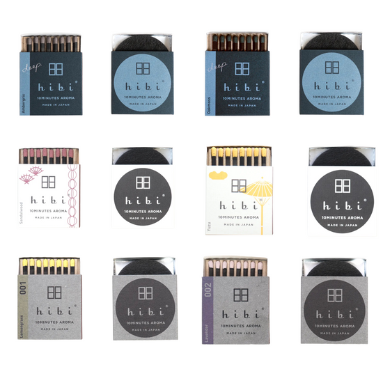 incense matches - hibi box of 8 by ameico/hibi match