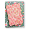 wrapping paper - 2-sided eco - homespun plaid/winter floral by wrappily eco gift wrap co.