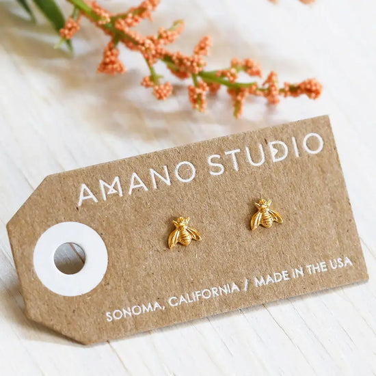 earrings - studs - honey bee by amano studio