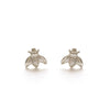 earrings - stud - honey bee - sterling silver by amano studio