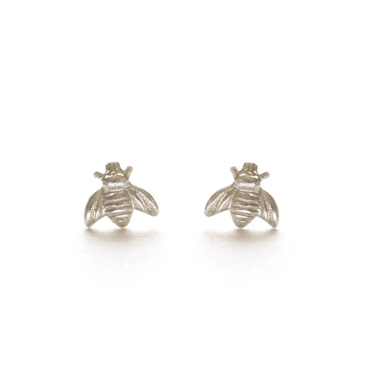 earrings - stud - honey bee - sterling silver by amano studio