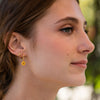 earrings - stud - honey bee - sterling silver by amano studio