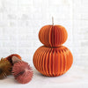 decor - paper honeycomb pumpkin by creative co-op