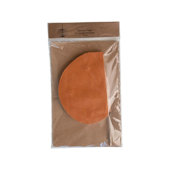 decor - paper honeycomb pumpkin by creative co-op