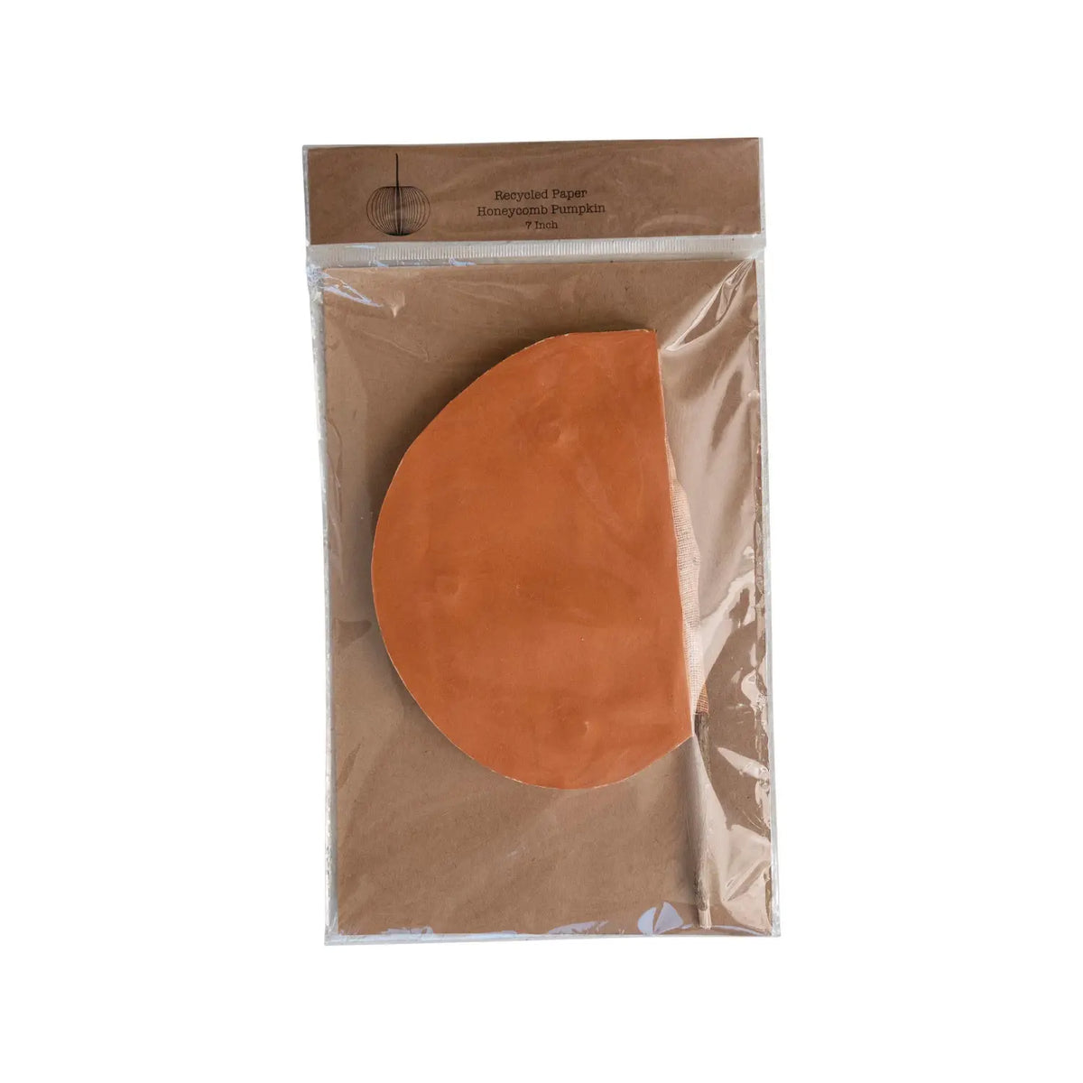 decor - paper honeycomb pumpkin by creative co-op