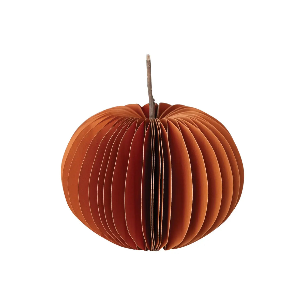 decor - paper honeycomb pumpkin by creative co-op