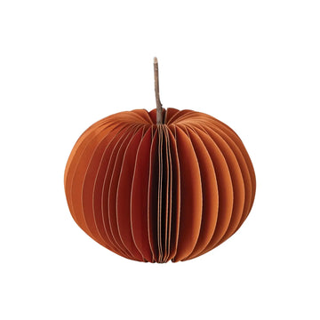 decor - paper honeycomb pumpkin by creative co-op