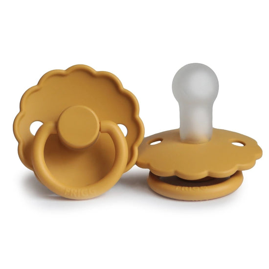 pacifier - clear silicone tip - assorted colors by mushie & co