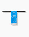 tea towel - microfiber - hoops basketball court by geometry house