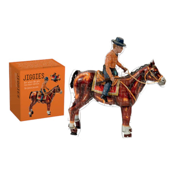 puzzle - jiggie 56-piece - horsin' around by gibbs smith