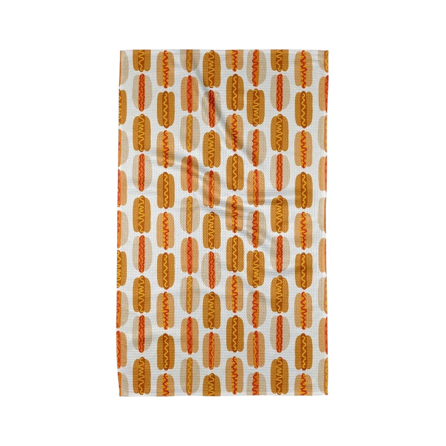 tea towel - microfiber - hot dogs by geometry house