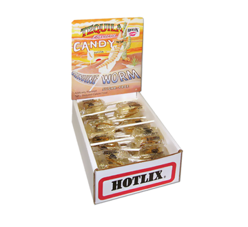 candy - hotlix pops - tequila worm by redstone foods inc