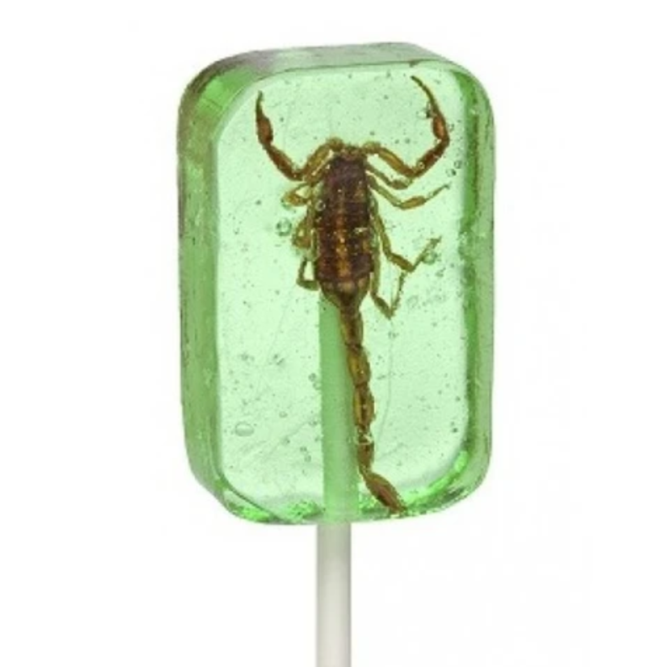 candy - hotlix pops - scorpion by redstone foods inc
